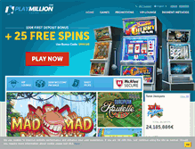 Tablet Screenshot of en-uk.playmillion.com