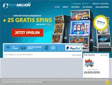 Tablet Screenshot of de.playmillion.com