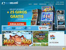 Tablet Screenshot of es.playmillion.com